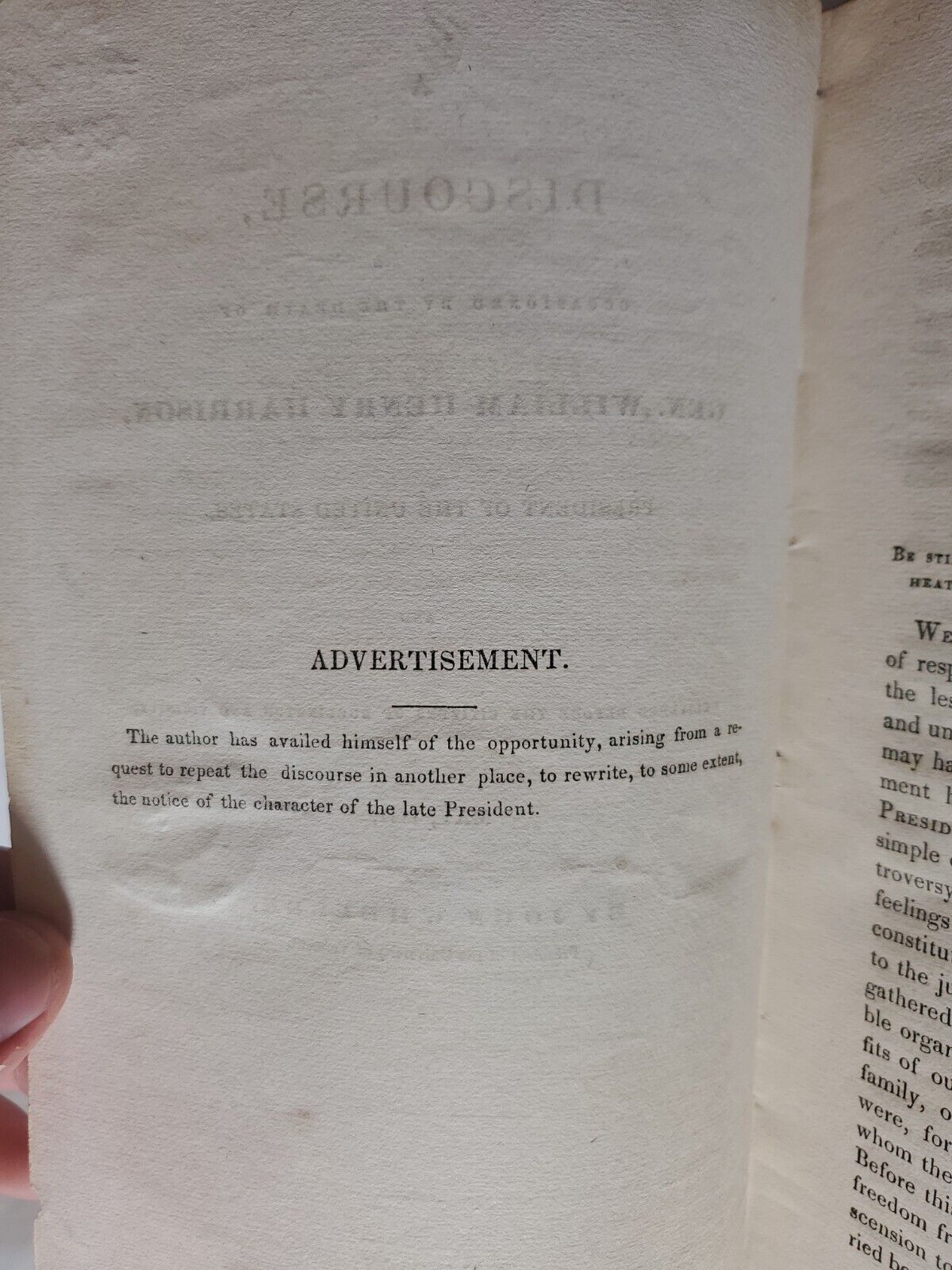 A Discourse, Occasioned by the Death of Gen. William Henry Harrison