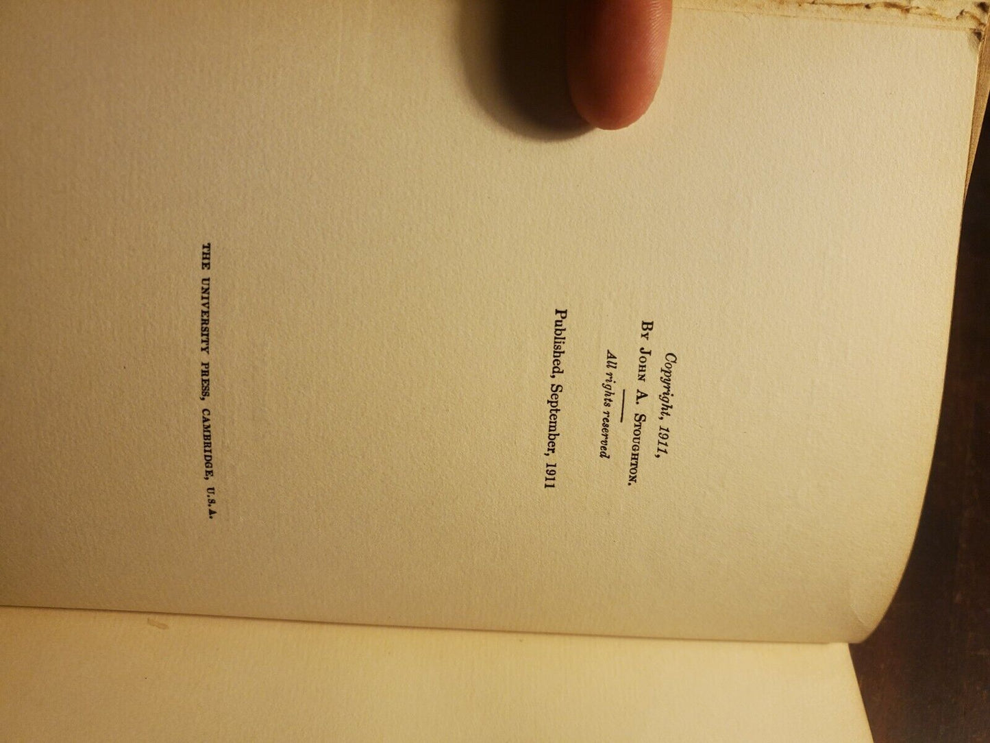 A Corner Stone of Colonial Commerce, Limited Edition 1911 by John A. Stoughton