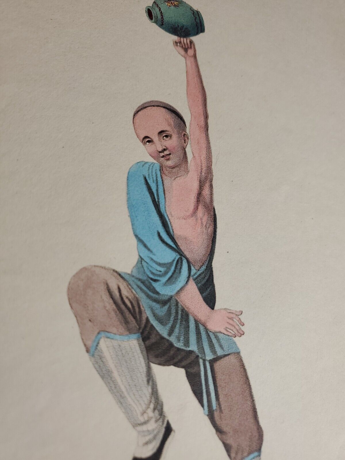 A Balancer, Pu Qua, Costume Of China Original Watercolor, Plate XXXV